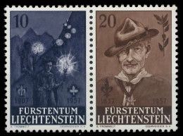 Delcampe - LIECHTENSTEIN 1957 Nr WZd1 Postfrisch WAAGR PAAR X13386E - Neufs