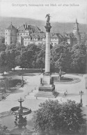 Delcampe - B266 Germany Stuttgart Schlossplatz Mit Blick Auf Altes Schloss Vintage Postcard - Stuttgart