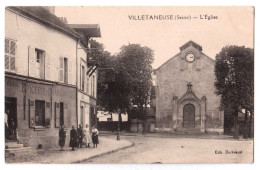 Delcampe - Villetaneuse - L'Eglise - édit. Durivaud  + Verso - Villetaneuse