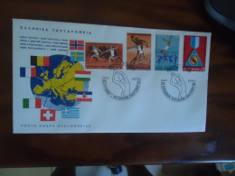 Delcampe - GREECE  FDC  1969  SPORTS EUROPEAN ATHLETICS CHAMPIONSHIP - Atletismo