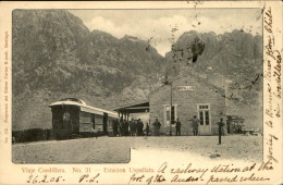 Delcampe - ARGENTINE - USPALLATA - Viaje Cordillera, Estacion Uspallata, Train En Gare - A 9771 - Argentinien