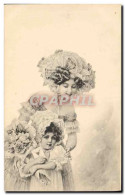 Delcampe - CPA Fantaisie Femme Enfant - Women