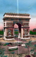 Delcampe - PARIS (75) - Arc De Triomphe De L'Étoile, Place De L'Étoile (8e Arrondissement) - CPSM - Circulée 1955 - Triumphbogen