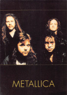 Delcampe - L289 Music Rock Band Metallica James Hetfield Lars Ulrich Kirk Hammett Postcard - Sonstige & Ohne Zuordnung