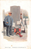 Delcampe - A145 Germany Berliner Typen Boots Cleaner  Signed F Bersch Postcard - Autres & Non Classés