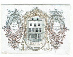 Delcampe - NAMUR -CHOCOLATS PREPARES A LA VAPEUR -EAU DE COLOGNE VERITABLE - PHARMACIEN J. CHAUVEAU - Rue De La Croix N°651 - Porzellan