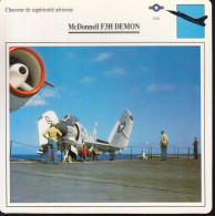 Delcampe - 137605/ McDonnell F3H DEMON, Chasseur De Supériorité Aérienne, USA - Aviones