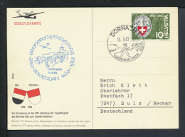 Delcampe - Flugpost Segelflug Schweiz Brief Segelflugkarte Gäu Solothurn 500 Jahrestag - Briefe U. Dokumente