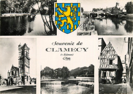 Delcampe - 58 SOUVENIR DE CLAMECY MULTIVUES BLASON - Clamecy