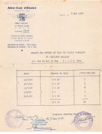 Delcampe - Facture.AM20782.Algérie.Oran.1947.Aéro-club D'Oranie.Sport Aérien - Autres & Non Classés