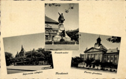 Delcampe - CPA Kecskemét Ketschkemet Ungarn, Reformierte Hochschule, Kossuth-Denkmal, Piaristengymnasium - Ungarn
