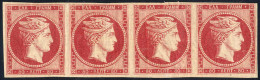 Delcampe - * 1861, Paris Print 80 Lepta Rose Carmine Horizontal Strip Of Four Unused With Full Original Gum (two Stamps Never Hinge - Sonstige & Ohne Zuordnung