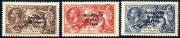 Delcampe - ** 1935, 2'6 Sc. Dunkelpurpurbraun, 5 Sc. Karmin Und 10 Sc. Blau, Waagrecht Und Schräg Liniiertem Hintergrund, Dreizeili - Altri & Non Classificati