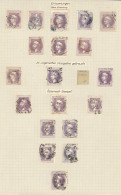 Delcampe - Austria, 1867. Newspaper Stamp No. 42: Collection Of Different Type I Varieties, Better Cancellations - Giornali