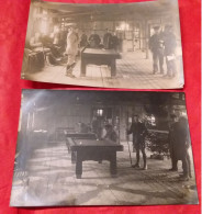 Delcampe - BILLARD CARTE PHOTO PRISONNIER MILITAIRE JEUX VOIR PHOTOS - Andere & Zonder Classificatie