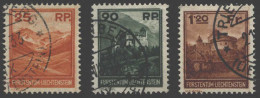 Delcampe - Liechtenstein, 1933, 119 - 121, Canceled In Very Good Condition, Catalog Value €700._x000D_ - Autres & Non Classés