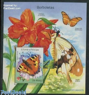 Delcampe - Sao Tome/Principe 2014 Butterflies S/s, Mint NH, Nature - Butterflies - Sao Tome Et Principe