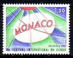 Delcampe - Monaco Mi.Nr. 1444 Int. Zirkusfestival, Hochseil Unter Zirkuskuppel (1,30) - Sonstige & Ohne Zuordnung