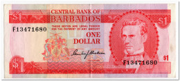 Delcampe - BARBADOS,1 DOLLAR,1973,P.29,VF+ - Barbades