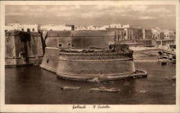 Delcampe - 14082 "GALLIPOLI (LE) - IL CASTELLO" CART. ILL. ORIG. SPED. 1938 - Lecce