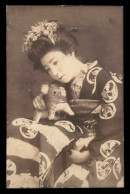 Delcampe - JAPON - FEMME JAPONAISE - CARTE CARTONNEE - Sonstige & Ohne Zuordnung