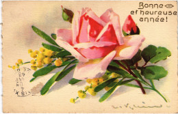 Delcampe - PC ARTIST SIGNE CATHARINA KLEIN FLOWERS (a90175) - Klein, Catharina