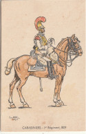 Delcampe - 1003-Carabiniers Ier Régiment 1809.. - Uniformen