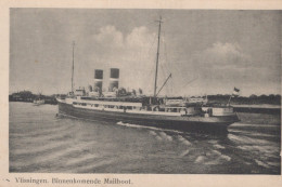 Delcampe - Ship Vlissingen Binnenkomende Mailboot Ferry #SEH976 - Fähren
