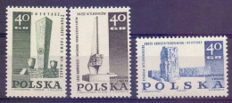 Delcampe - Poland 1967 Mi 1790-1792 Fi 1647-1649 MNH (ZE4 PLD1790-1792) - Sculpture