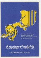 Delcampe - Postal Stationery Germany Lion - Leipzig City Festival - Autres & Non Classés