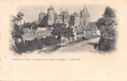 Delcampe - 35-VITRÉ-CHÂTEAU-VUE PRISE DE LA ROUTE DE RENNES-N°7019-E/0065 - Vitre