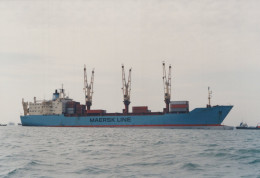 Delcampe - Cargo Ship MAERSK LINE Postcard Size Real Photo #SEW515 - Handel