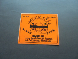 Delcampe - Sticker Disco Show Drive-in Atlantis Nistelrode - Autocollants