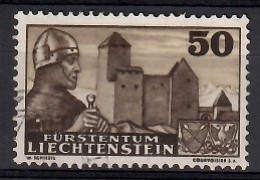 Delcampe - Liechtenstein 1937 Mi 164 Cancelled (SLZE1 LCH164) - Châteaux