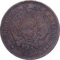 Delcampe - Argentine, 2 Centavos, 1889, Bronze, TB+, KM:33 - Argentine