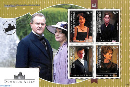 Delcampe - Grenada Grenadines 2014 Downtown Abbey 4v M/s, Mint NH, Performance Art - Movie Stars - Actores