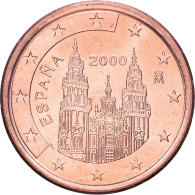 Delcampe - Espagne, 5 Centimes, Burgos Cathedral, 2000, Madrid, Cuivre Plaqué Acier, SPL - Espagne