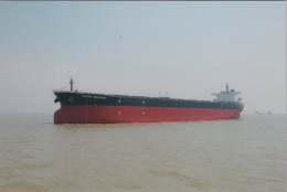 Delcampe - Cargo Ship OCEAN CRESCENT Postcard Size Real Photo #SEX933 - Comercio