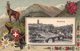 Delcampe - Suisse - FRIBOURG - Vue Générale - Edelweiss - Ed. Guggenheim 20032 - Fribourg