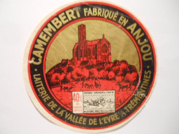 Delcampe - A-49350 - Etiquette De Fromage CAMEMBERT - LAITERIE DE LA VALLEE DE L'EVRE à TREMENTINES - Maine-et-Loire - Fromage