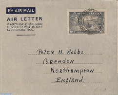 Delcampe - Sierra Leone 1950 Aerogramme 6d To England, Used Postal Stationary - Sonstige & Ohne Zuordnung