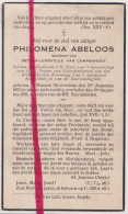 Delcampe - Devotie Doodsprentje Overlijden - Philomena Abeloos Wed Petrus Van Campenhout - Rossem Wolvertem - 1857 - 1936 - Overlijden