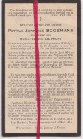 Delcampe - Devotie Doodsprentje Overlijden - Petrus Bogemans Wedn Maria Th. De Proft - Rossem Wolvertem 1851 - 1934 - Overlijden