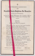 Delcampe - Devotie Doodsprentje Overlijden - Hendrik De Breucker - Rossem Wolvertem 1938 - 1946 - Overlijden