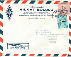 Delcampe - Turkey Air Mail Cover Sent To Denmark 1971 - Poste Aérienne