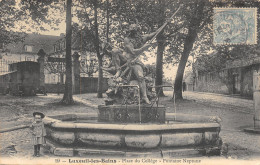 Delcampe - 70-LUXEUIL LES BAINS-PLACE DU COLLEGE-FONTAINE NEPTUNE-N°6024-B/0131 - Luxeuil Les Bains