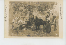 Delcampe - TABLEAUX - SALON 1909 - " La Halte Devant L'Auberge  " - Par M. SILBERT - Malerei & Gemälde
