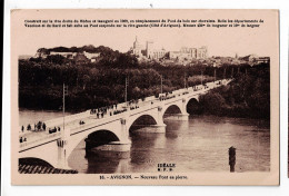 Delcampe - 84  Avignon -  Nouveau  Pont En Pierr - Avignon