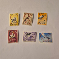 Delcampe - Somalia 1959 Water Birds Airmail Stork Pelican Egret 6 Stamps Set MNH Rome Mint - Somalia (1960-...)