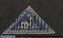 Delcampe - Cape Of Good Hope 1853 4d,bluish Paper,  Used, Used Or CTO - Autres & Non Classés